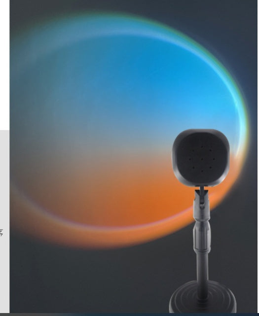 Sunset Projector Lamp – 360° USB Mood Light for Bedroom, Studio & Room Decor