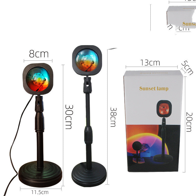 Sunset Projector Lamp – 360° USB Mood Light for Bedroom, Studio & Room Decor